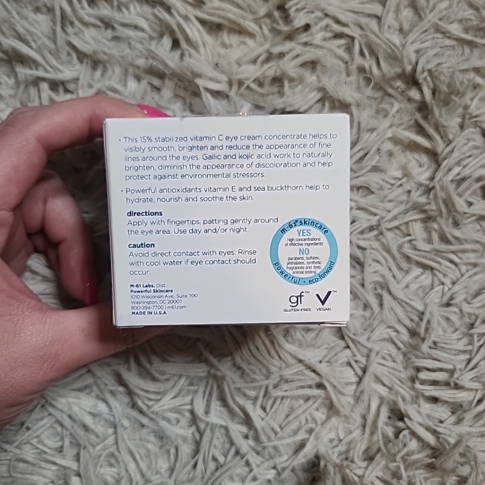 M-61 Powerful Skincare Vitablast C 15% Radiance-Boosting EYE CONCENTRATE 0.5 oz - Picture 9 of 10